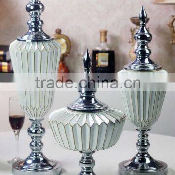 Hot sale wedding decoration resin vase