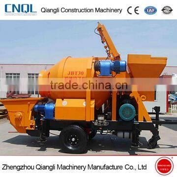 30m3 capacity concrete mixer with pump