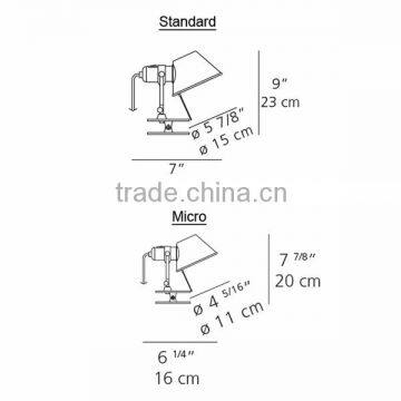 0815-5 Diffuser is Fully Rotatable Very Handy Spring Clip Clip Spot Wall Lamp for Hotel photo-2