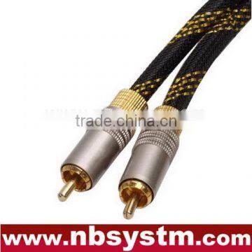 Assembly Type Interconnect Cable RCA Plug toRCA Plug