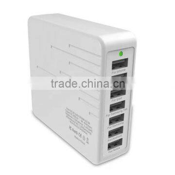 7 Output Ports USB Charger for all Cellular / Tablets / Digital Device
