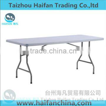 stainless steel 180cm plastic kitchen table for dining/hot sell dinner table with removable legs