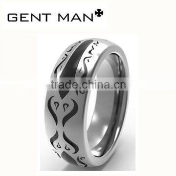 Hot sell casting jewelry 316L stainless steel mens single ring