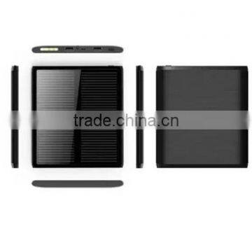 ultrathin solar portable power bank for smartphone ipad samsung tab