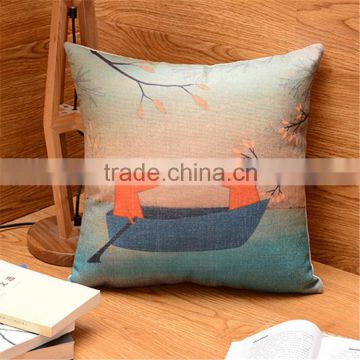 Wholesale Fox Printed Decorative Sofa Throw Pillow Covers