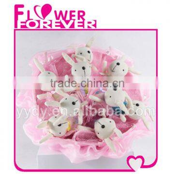 Birthday Gifts for Girls Plush Rabbit Bouquet