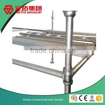 Hot Dipping cuplock scaffolding system standard ledger intermediate Q235 galvanized cuplock transom