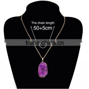 Express Hot Selling Gemstone Necklace Gold Stone Necklace photo-3