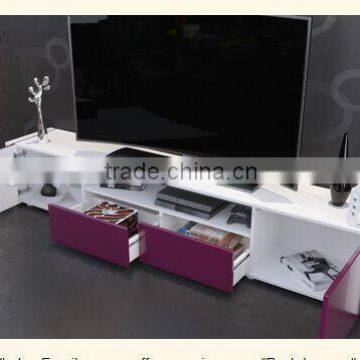 TV-3047 mdf led tv stand with drawer