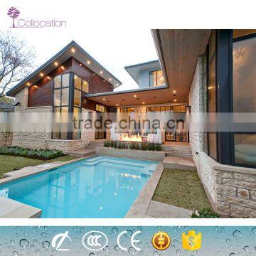 Europe modern customized fixed aluminium windows with the grill design