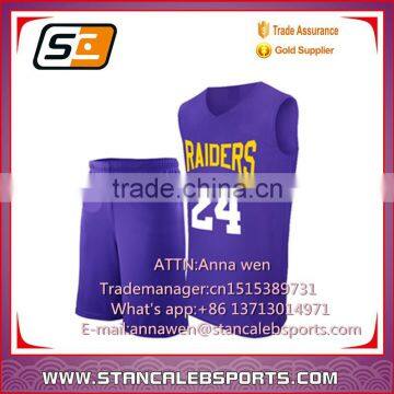 Stan Caleb 100% polyester sublimation basketball uniform design ,basketball jersey,basketball wear