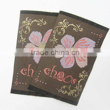 High Density Damask Woven Main Label for Jeans