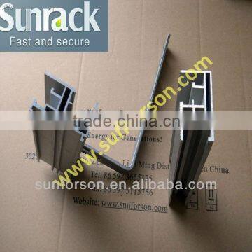 solar aluminum mounting rail for panel mounting system