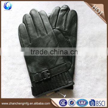 New Style Fashion Mens Goatskin C Grade Leather Gloves With High Quality photo-3