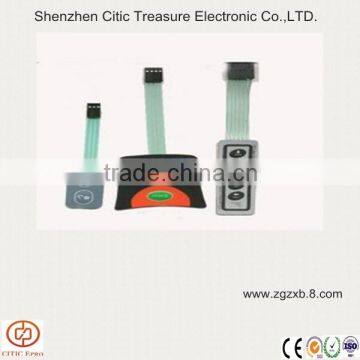 Touch sensitive power button switch membrane keypad