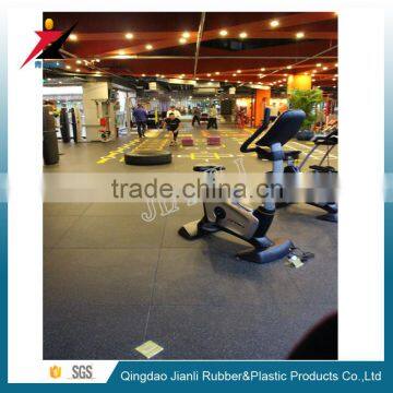 Shock absorbing floor mats crossfit gym rubber flooring