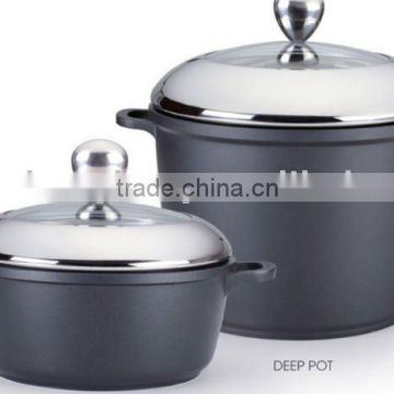 die-cast non-stick aluminum stock pot