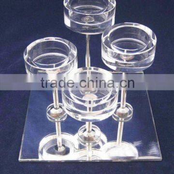 Crystal candle holder