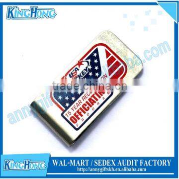 High Quality Brass America Flag Design Metal Money Clip photo-6