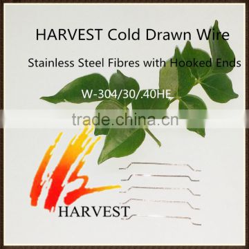 Cold drawn wire Stainless Steel Fibre for Refractories Materials W-304/30/.40HE