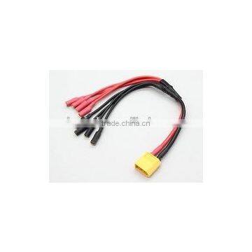 XT60 to 3.5mm Bullet RC QuadCopter ESC LiPo Battery Power Cable