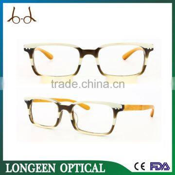 G1998 C565 transparent acetate custom bamboo glasses