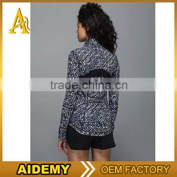 Fashion Outdoor Sports Wear Polyester Camouflage Woman Spandex Jacket photo-5