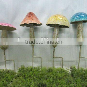 new! metal garden mushroom decoration