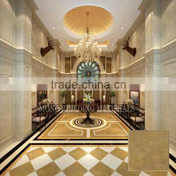 Spanish Gold marble look porcelain glazed floor tile design