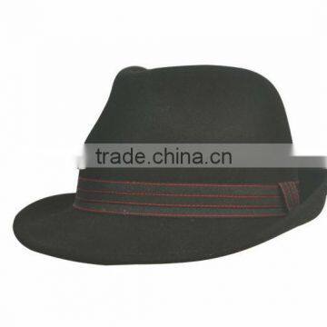 Fashion casual ladies' hats, wool felt fedora hats for women