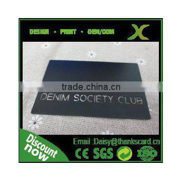 304 Stainless Steel cheap metal card/ Printing Matte Mirror Metal business card