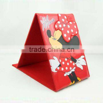 PU Leather Mickey Mouse Foldable Table Makeup Mirror