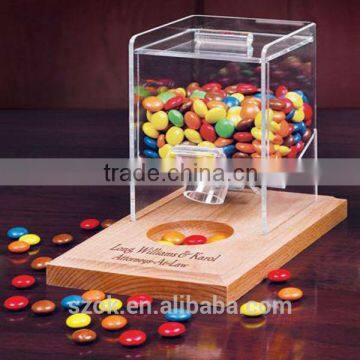 clear acrylic beautiful store candy boxes &acrylic candy display cases