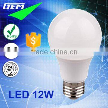 High Quality A65 Globe Bulb SMD 80-100lm/w LED 12W With E27 B22 Base