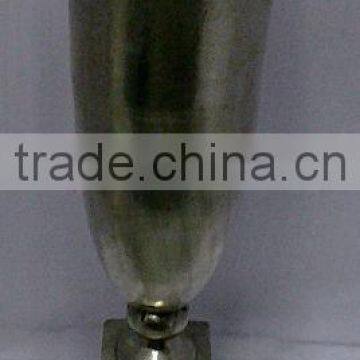 Aluminium Metal Flower Vase Raw Nickel Finish