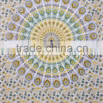 Queen Indian Ombre Mandala Ethnic Gypsy Wall Art Hippie Boho Cotton Home Decorative Tapestry photo-2