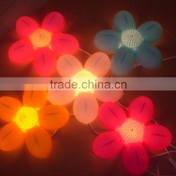 different colors flower shaped children craft wall lamp