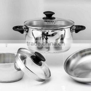 10Pcs Induction Cooker Stainless Steel Cookware Set