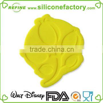 Hot selling! popular slip-resistant flower shaped silicone cup coaster