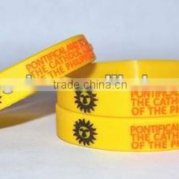 customed promotion gift silicone bracelets with sayings