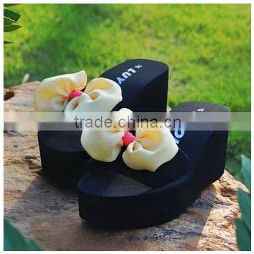Women Summer Thick Bottom High Heel wedge platform Flip Flops Beach Sandal Slippers