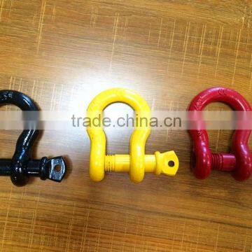 5/8 D ring shackle,3.25 tons Bow shackle for off road outdoor recovery kits