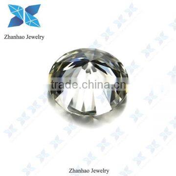 shinning round brilliant white moissanite diamond