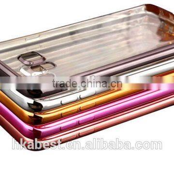 Ultra thin metal bumper with TPU back case for samsung note 7 & 6, hot tpu cover cases for note edge plus for samsung s6