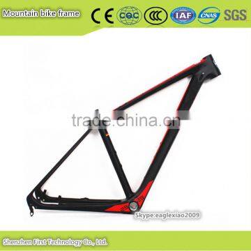 climbing high powerful mountain bike carbon frame designed for competitive cross country racing