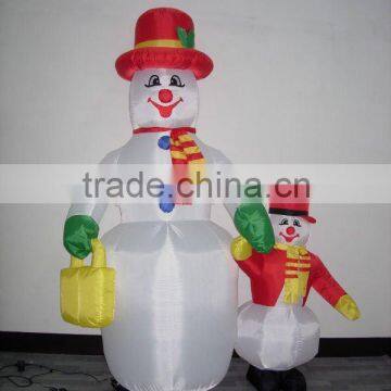 Inflatable snow man