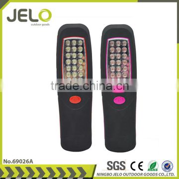 Ningbo JELO Sales promotion Work Light Super Bright 24LED Working Lamp With Folding Hook Magnet