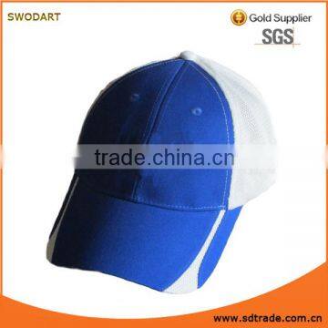 New blue sports foam mesh hats custom trucker caps