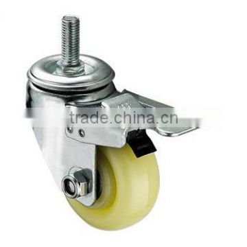 Double Bearing Screw Total Brake PP Caster Wheel