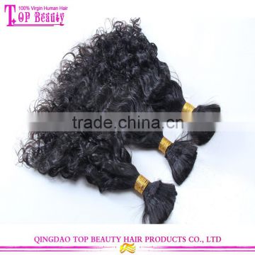 Unprocessed cheap european bulk hair for braiding wholesale bulk hair extensions popular bulk hair for braiding curly